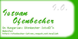 istvan ofenbecher business card